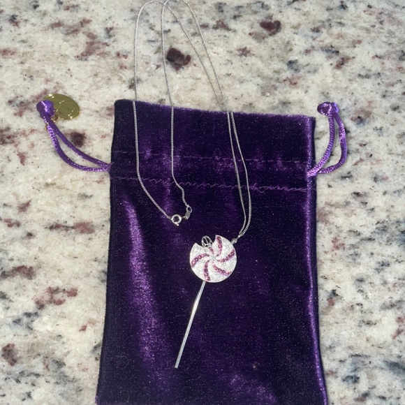 SIMONE I SMITH Sweet Touch Of Hope Purple Platinum Sterling Peppermint L… - Picture 2 of 6